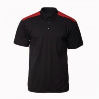 SKP012 Order POLO shirts for men and women to make sports Polo shirts Polo shirts clothing factory contrast color shoulders side view